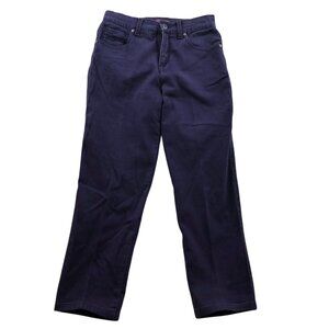 Gloria Vanderbilt Womens Jeans Size 4 Petite Amanda Straight Purple Denim Casual